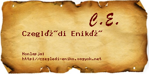 Czeglédi Enikő névjegykártya