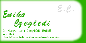 eniko czegledi business card